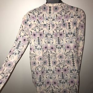 Floral work blouse